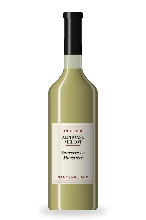 Sancerre La Moussière by Alphonse Mellot, bottle illustration