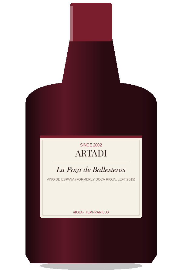 La Poza de Ballesteros by Artadi, bottle illustration