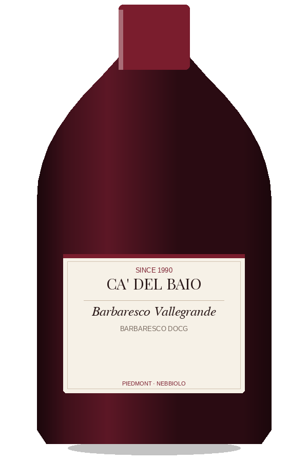 Ca' del Baio Barbaresco Vallegrande by Ca' del Baio, bottle illustration
