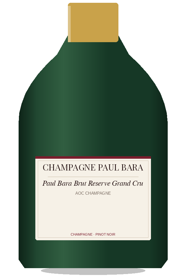 Paul Bara Brut Reserve Grand Cru by Champagne Paul Bara, bottle illustration