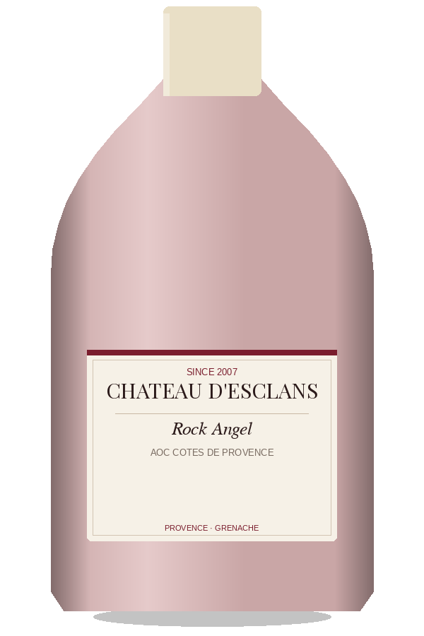 Chateau d'Esclans Rock Angel by Chateau d'Esclans, bottle illustration