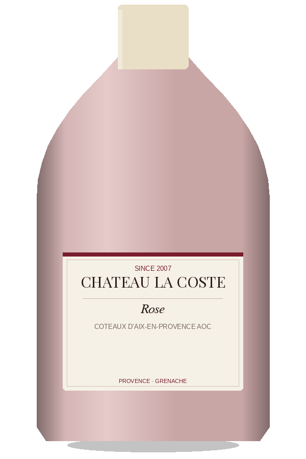 Chateau La Coste Rose by Chateau La Coste, bottle illustration