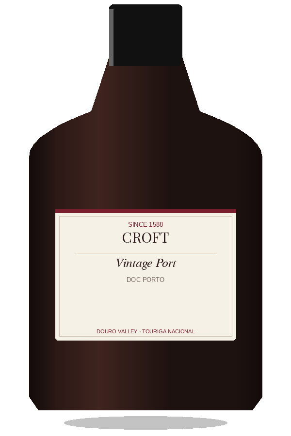 Croft Vintage Port by Croft, bottle illustration