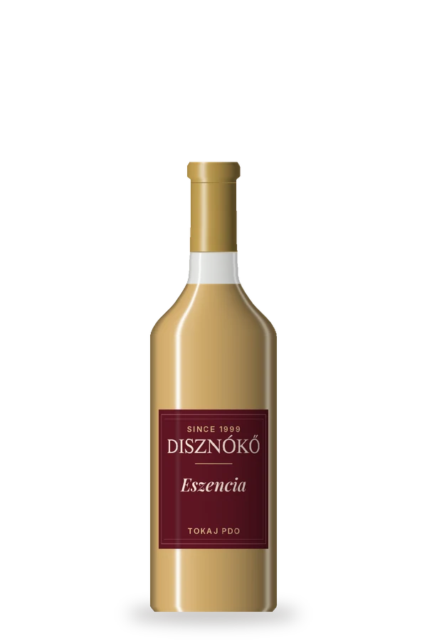 Disznókő Eszencia by Disznókő, bottle illustration