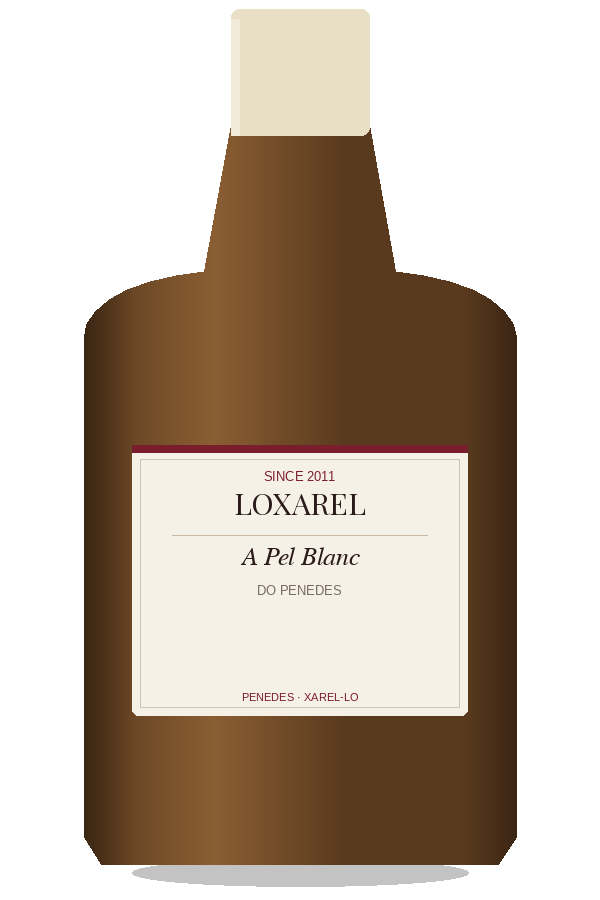 A Pel Blanc by Loxarel, bottle illustration