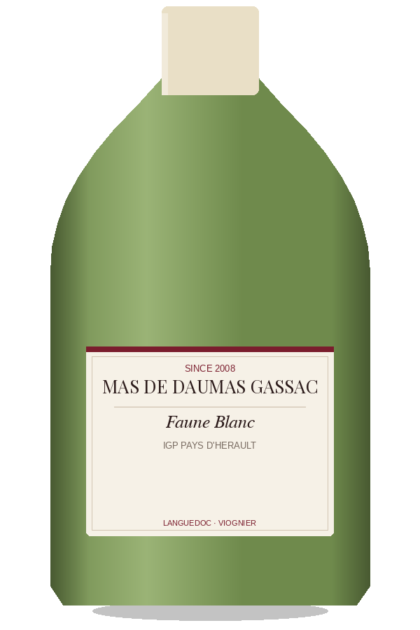 Faune Blanc by Mas de Daumas Gassac, bottle illustration