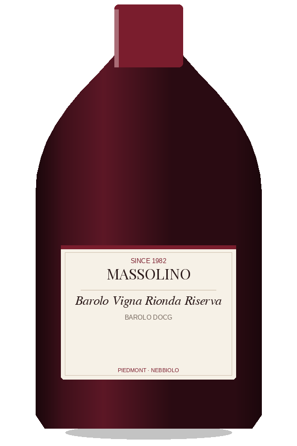 Massolino Barolo Vigna Rionda Riserva by Massolino, bottle illustration