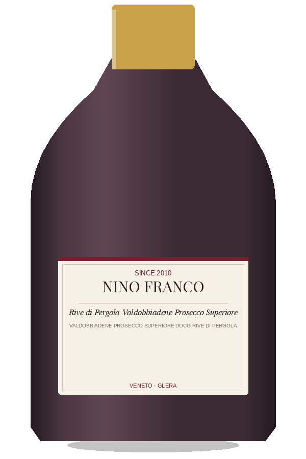 Nino Franco Rive di Pergola Valdobbiadene Prosecco Superiore by Nino Franco, bottle illustration