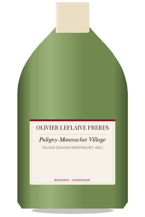 Puligny-Montrachet Village by Olivier Leflaive Freres, bottle illustration