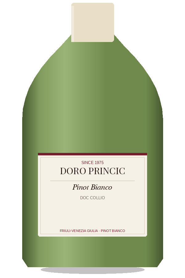 Doro Princic Pinot Bianco by Doro Princic, bottle illustration