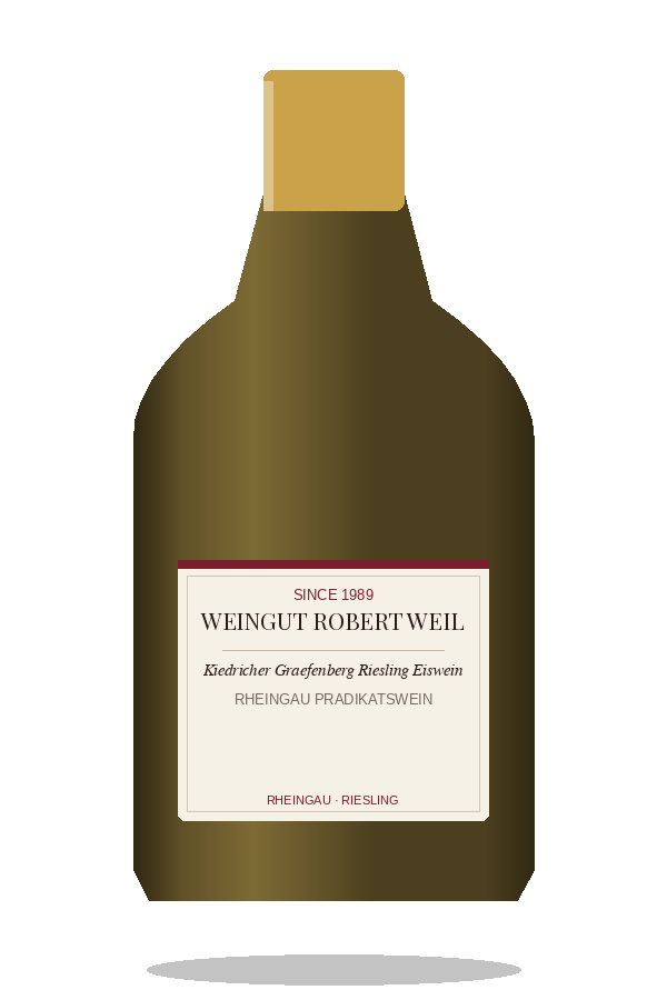 Kiedricher Graefenberg Riesling Eiswein by Weingut Robert Weil, bottle illustration