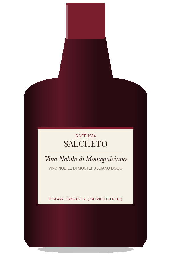 Salcheto Vino Nobile di Montepulciano by Salcheto, bottle illustration