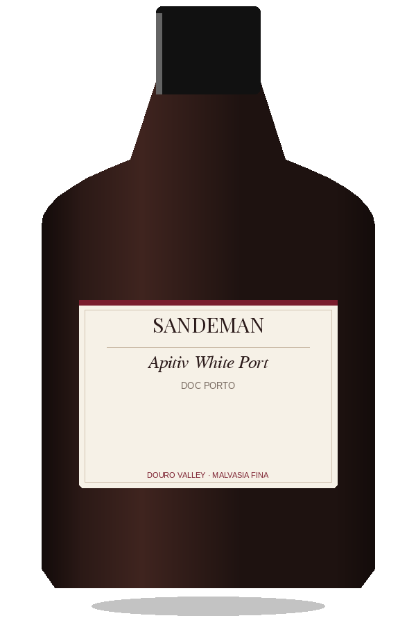 Sandeman Apitiv White Port by Sandeman, bottle illustration