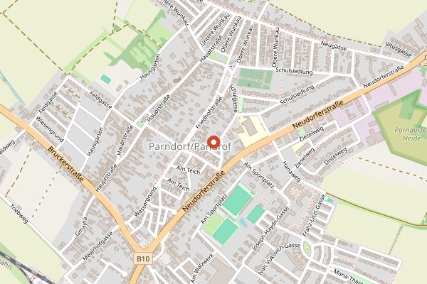 Map showing Markt der Erde Parndorf (Slow Food Earth Market) in Burgenland