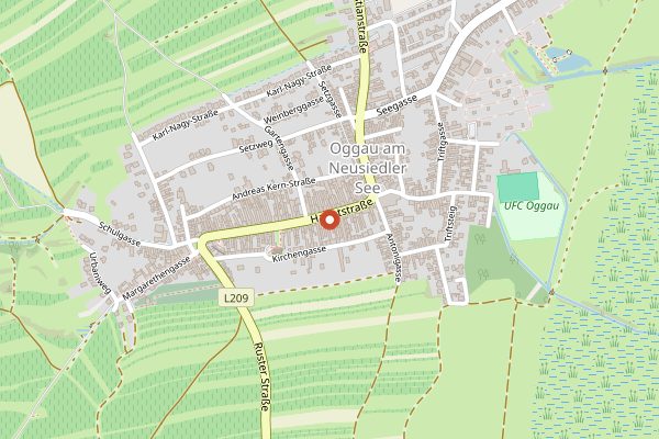 Map showing Gut Oggau in Burgenland