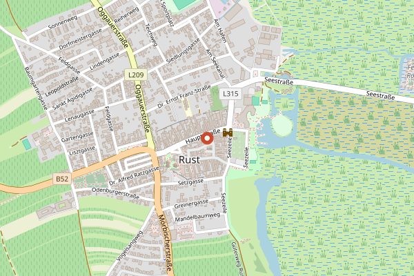 Map showing Elfenhof-Schenke in Burgenland