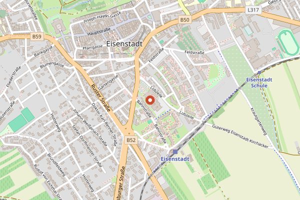 Map showing WIFI Burgenland Sommelier Training in Burgenland