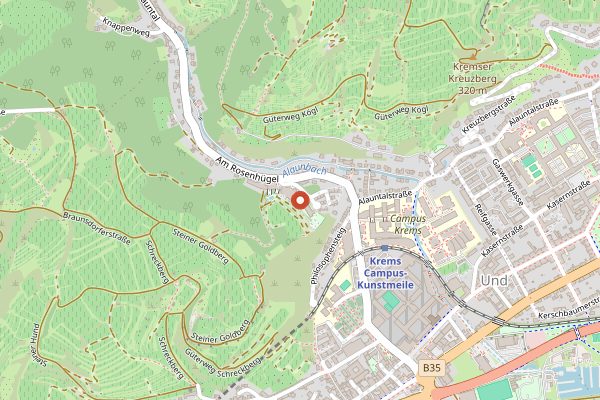Map showing Steigenberger Smaragd Wine Bar & Vinotheque in Wachau