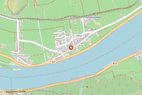 Map showing Weingut Alzinger in Wachau