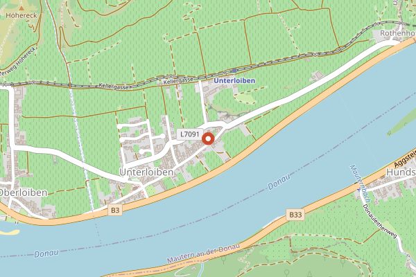 Map showing Bioweingut Schmidl in Wachau