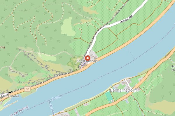 Map showing Weingut Bruch in Wachau