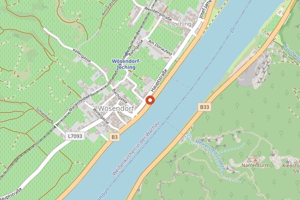 Map showing Weingut Höllmüller Joching in Wachau