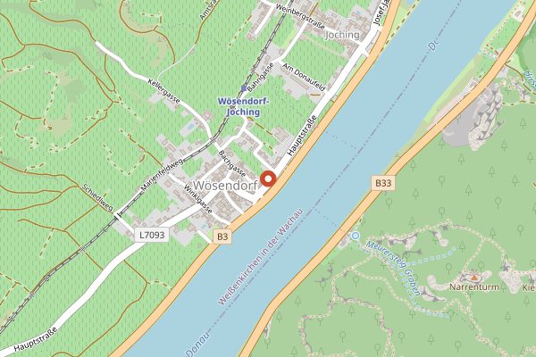 Map showing Weingut Erich Machherndl in Wachau