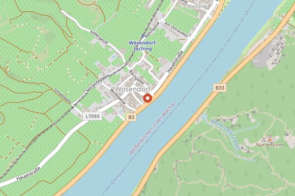Map showing Weingut PAX in Wachau