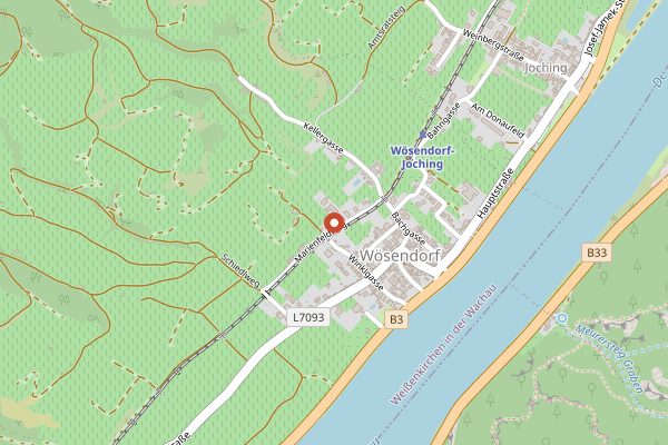 Map showing Weingut Rudi Pichler in Wachau