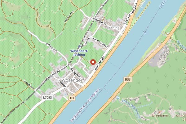 Map showing Weinhofmeisterei Mathias Hirtzberger in Wachau