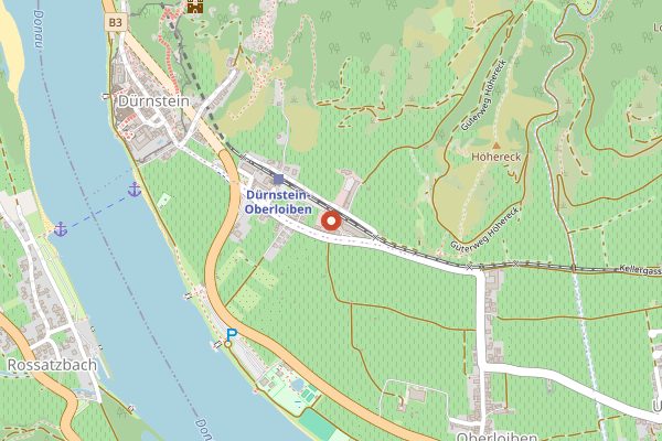 Map showing Domäne Wachau Wine.Vineyard.Flight - Helicopter over UNESCO Vines in Wachau