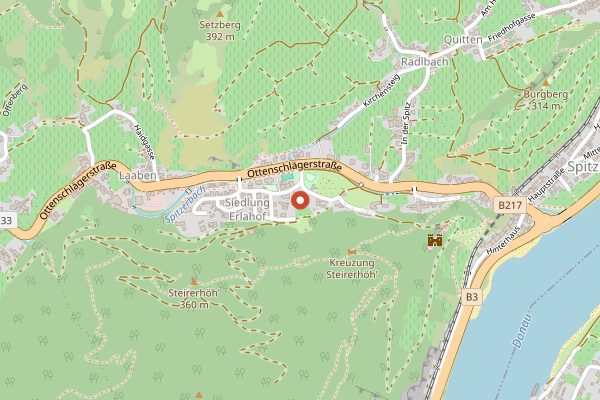 Map showing Steinfeder Night at Schloss Spitz - Wachauer Weinfrühling in Wachau