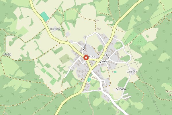 Map showing Pasture walk with the goats at Kumparička in Istria