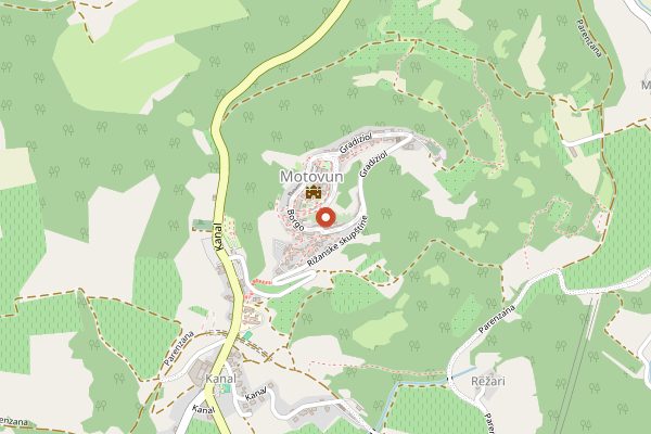 Map showing Roxanich Cellar and Design Hotel Tasting in Istria