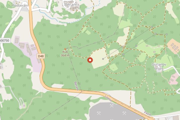 Map showing Ethnographic Museum of Istria in Istria