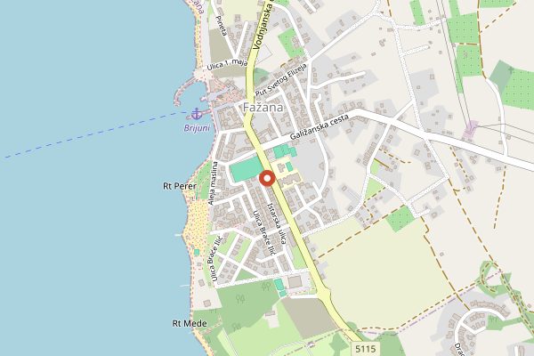 Map showing Alla Beccaccia in Istria