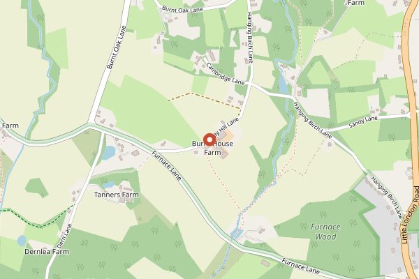 Map showing The Traditional Cheese Dairy in Sussex