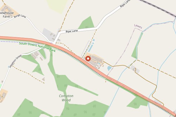 Map showing Middle Farm Shop in Sussex