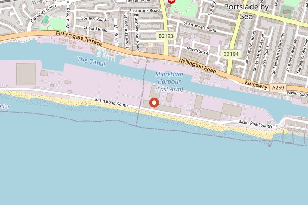 Map showing The Cheese Hut in Sussex