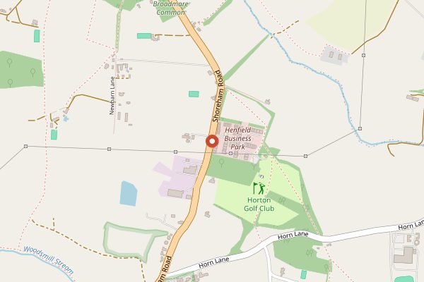 Map showing Goldstone Rum in Sussex
