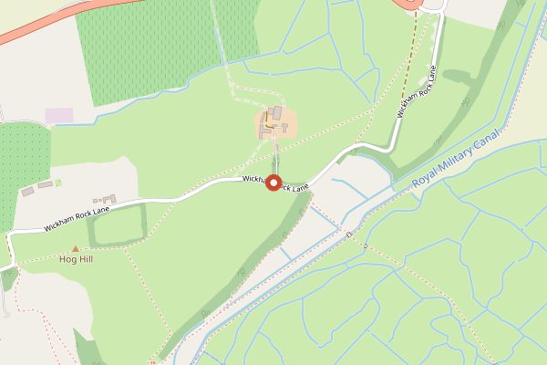 Map showing Charles Palmer Vineyards in Sussex