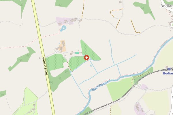 Map showing Oastbrook Estate in Sussex