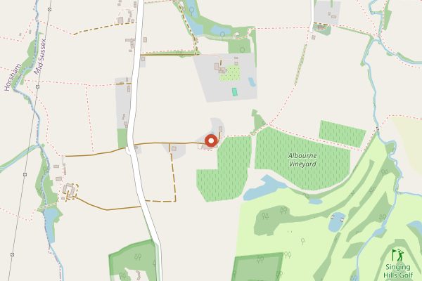 Map showing Albourne Estate Tasting Room in Sussex