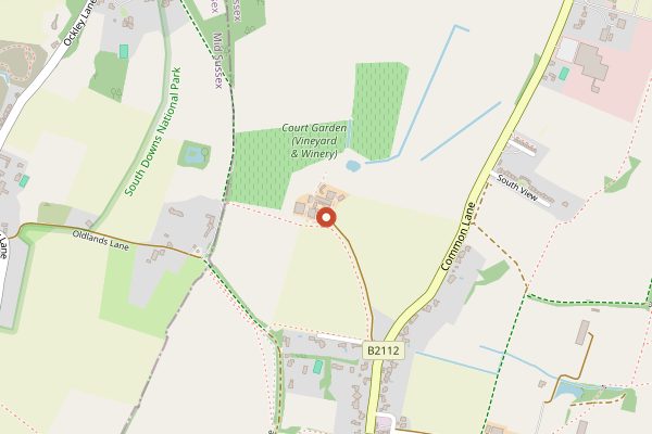 Map showing Court Garden Tasting Room in Sussex