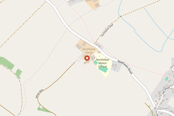 Map showing Breaky Bottom in Sussex