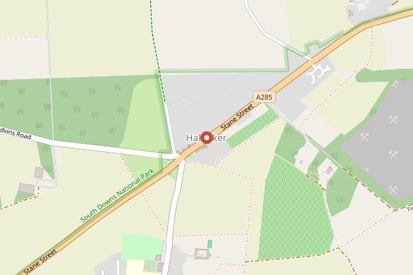 Map showing Tinwood Harvest Experience in Sussex