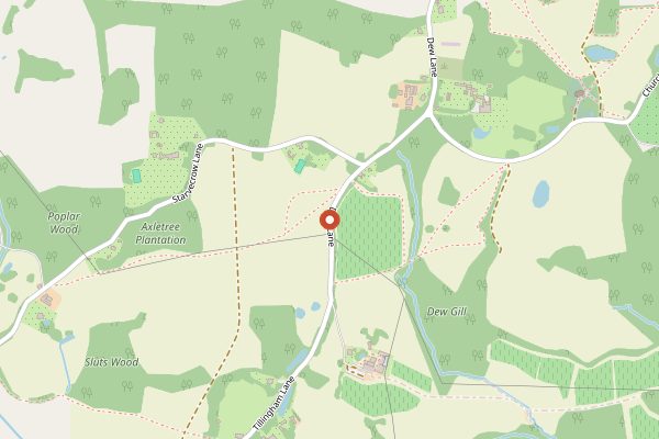Map showing Tillingham Restaurant in Sussex