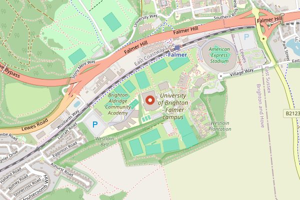 Map showing Shuttle and Vine in Sussex
