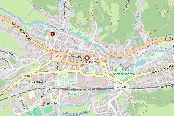 Map showing Maison Dischinger in Alsace