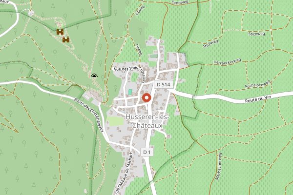Map showing Domaine Kuentz-Bas in Alsace